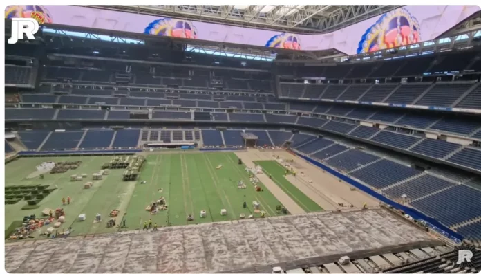 Actualización obras Santiago Bernabeu (Foto vídeo Youtube Jesús Ramírez)