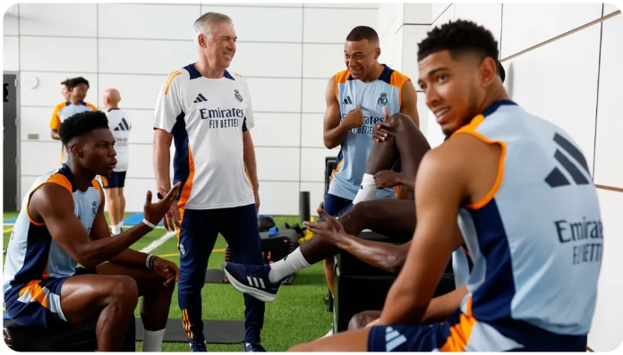Mbappé se estrena entrenando con el Real Madrid en Valdebebas (Foto de la web RealMadrid.com - Fotógrafo: Víctor Carretero y Sara Gordon)