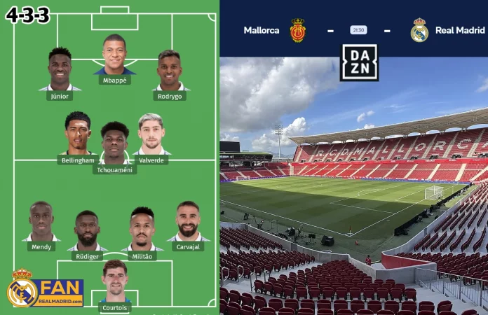 ¿Quién jugará de titular en el Mallorca vs Real Madrid de LaLiga - Jornada 1?