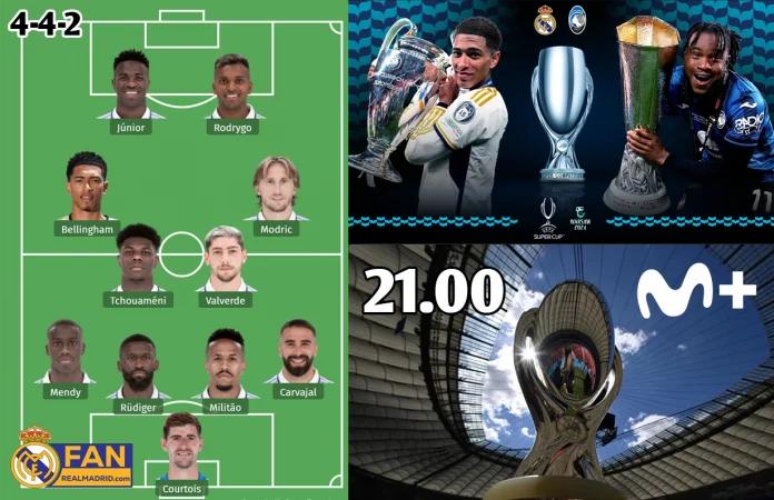 ¿Quién jugará de titular en el Real Madrid vs Atalanta de la Supercopa?