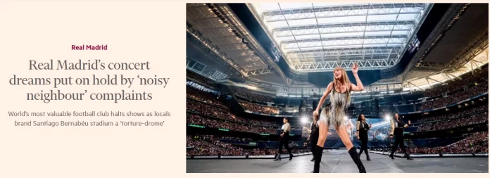 financial times obras del bernabeu quejas vecinos ruido